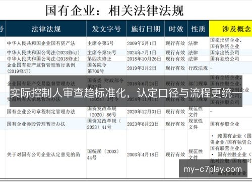 实际控制人审查趋标准化，认定口径与流程更统一